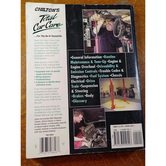 Chilton GM Chevy Full Size Trucks 2007-2009 Repair Manual 28626 GM Maintenance - Picture 2 of 6